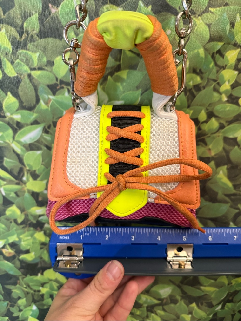Steve Madden Orange, Pink & Lime Mini Crossbody Bag - Picture 11 of 11